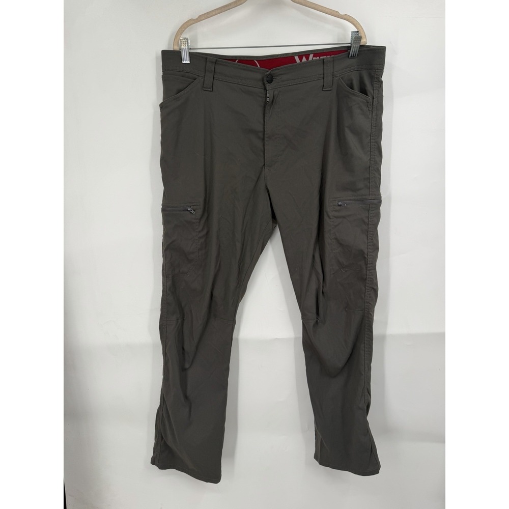 Wrangler Nylon Cargo Pants Men 38x30 Gray Outdoor Hiking Camping Gorpcore